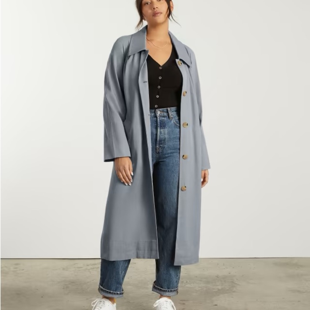Everlane The Gathered Drape Trench